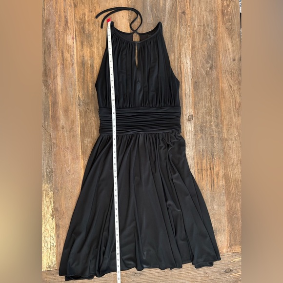 WHBM Little Black Dress, Halter, Fit and Flare, Size 4 - Picture 8 of 11